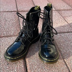 Dr. Martens Black Combat & Moto Boots